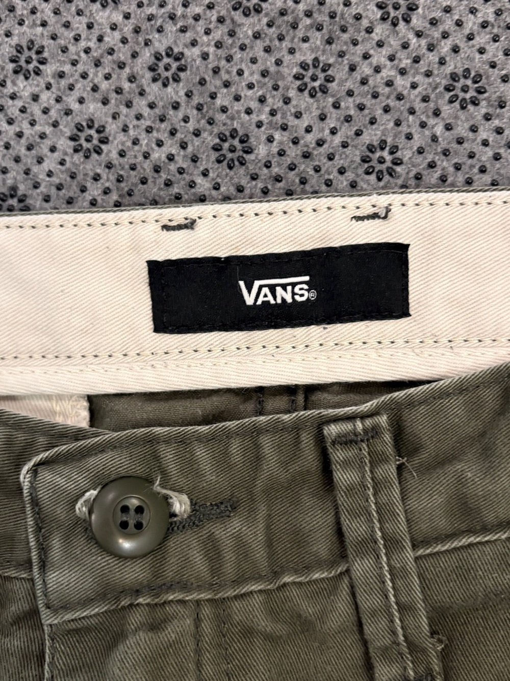 Vans Authentic Chino Stretch Pants Grape Leaf Olive Green Men’s 32 - Picture 6 of 13